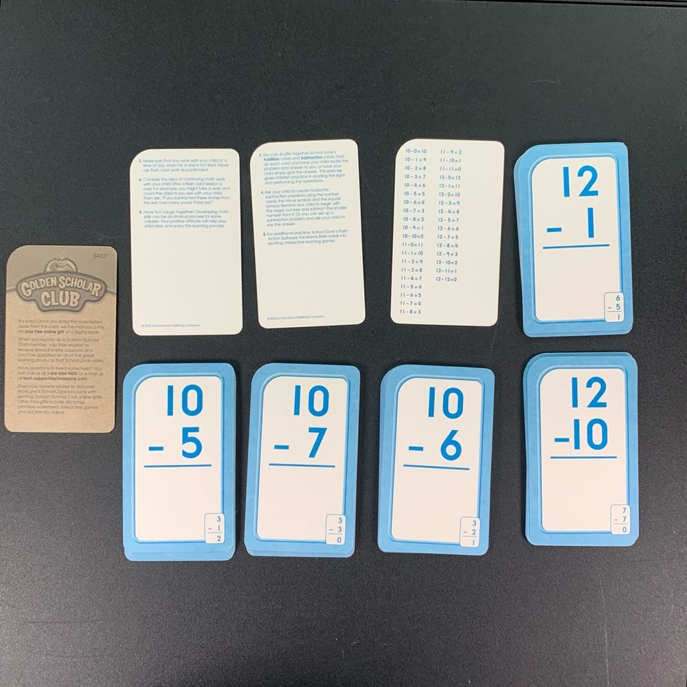 Educational Math Flash Cards Set. - Picture 8 of 16